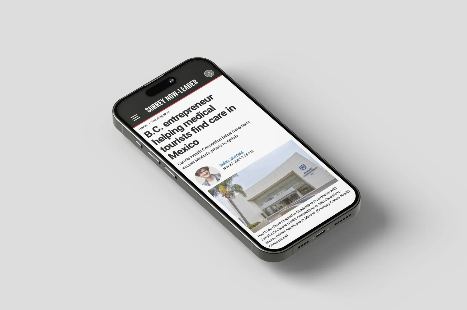 Canela Health Connections featured in Surrey Now-Leader